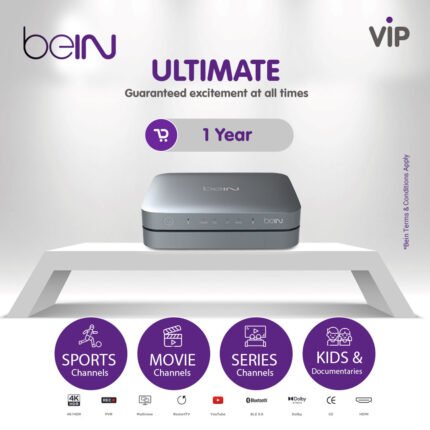 beIN tv 4K HDR Set Top Box /VIP - ULTIMATE 1 Year